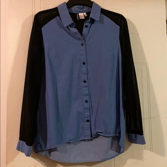 Classy jeans-like blouse - Picture 1 of 3